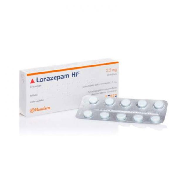 Lorazepam 2.5mg Hemofarm